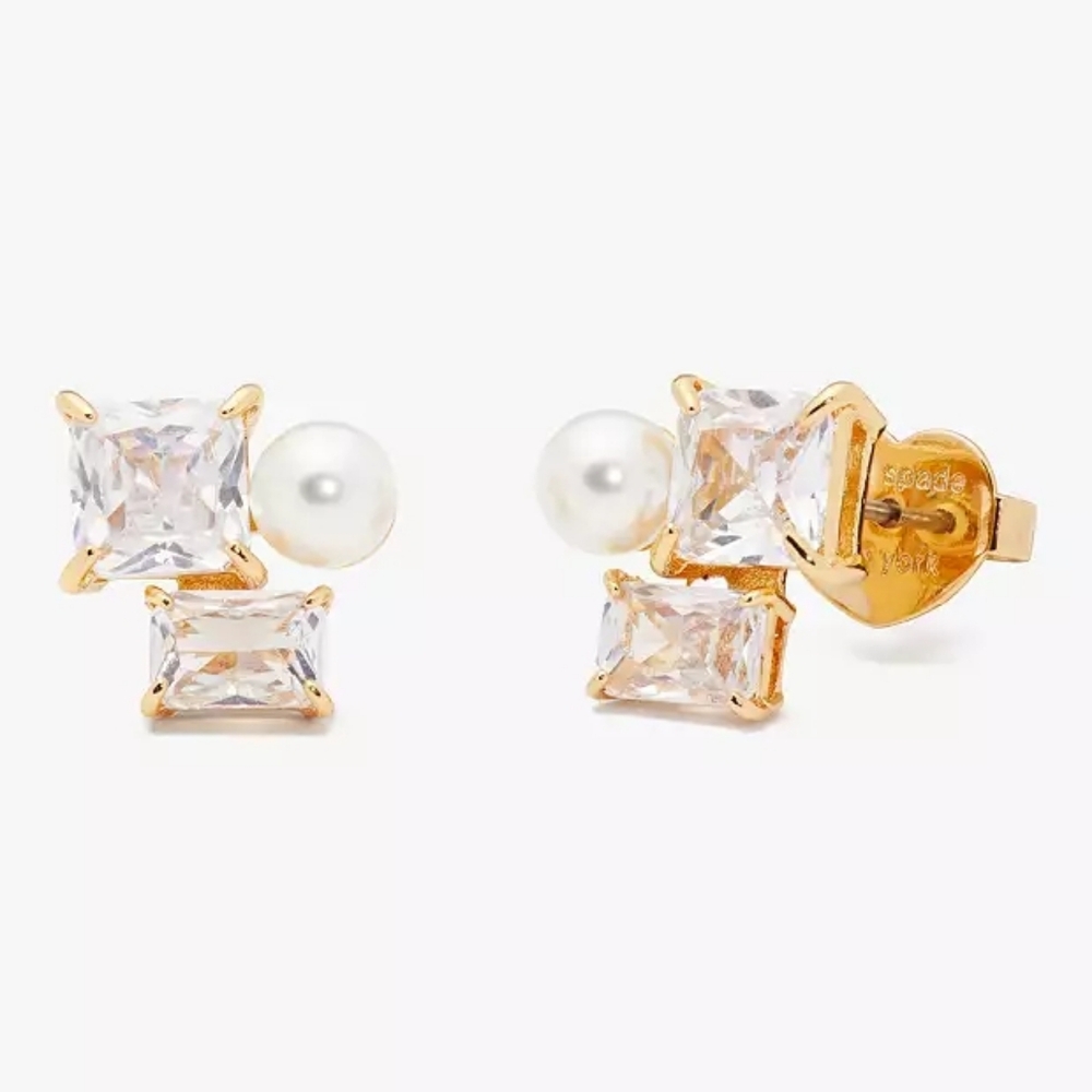 Kate Spade Victoria Cluster Stud Earrings, New In Box